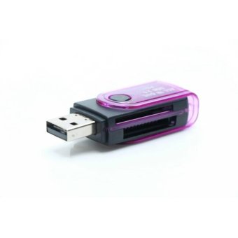 Gambar Card Reader All in One USB 2.0   Ungu