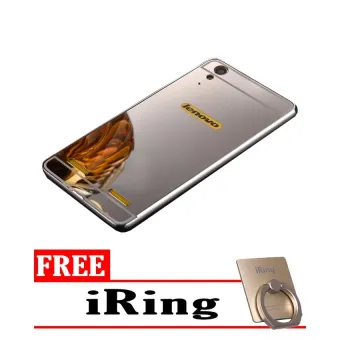 Gambar Case Aluminium Bumper Mirror For Lenovo A6010   Silver + Gratisi Ring