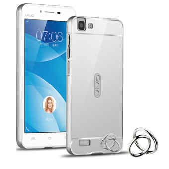 Gambar Case Aluminium Bumper Mirror for VIVO Y35   Silver