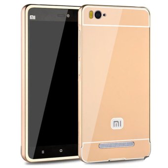 Gambar Case Aluminium Bumper Mirror for Xiaomi Mi 4i   4c   Gold