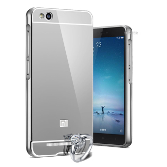 Gambar Case Aluminium Bumper Mirror for Xiaomi Redmi 3   Silver