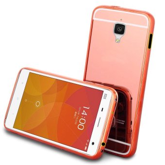 Gambar Case Aluminium Bumper Mirror untuk Xiaomi Mi 4   Rose Gold