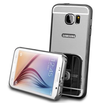 Gambar Case Aluminum Bumper Mirror for Samsung Galaxy J1 Mini   Black