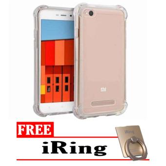 Gambar Case Anti Shock   Anti Crack Elegant Softcase for Xiaomi Redmi 4a  Clear + Free i Ring