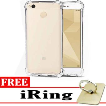 Gambar Case Anti Shock   Anti Crack Elegant Softcase for Xiaomi Redmi 4x  White Clear + Free iRing