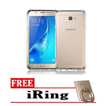 Gambar Case Anti Shock Anti Crack For Samsung Galaxy J7 Prime   PutihTransparant + Free iRing