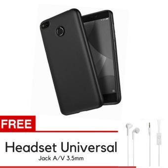 Gambar Case Baby Skin Ultra Thin Back Cover Case For Xiaomi Redmi 4X  Black + Gratis Universal Headset