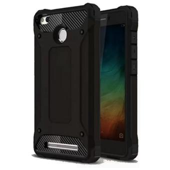 Gambar Case Capsule Ultra Rugged For Xiaomi Redmi 3 Pro Hybrid Armor TPUShockproof Anti Slip Soft Back Case   Softcase   Casing Hp   Hitam  Black