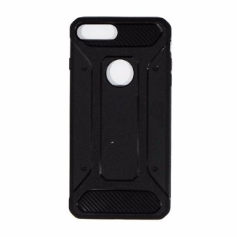 Gambar Case Capsule Ultra Rugged Hybrid Armor For Apple iPhone 7G PlusUkuran 5.5 Inch TPU Shockproof Anti Slip Soft Back Case   Softcase  Casing Hp   Hitam