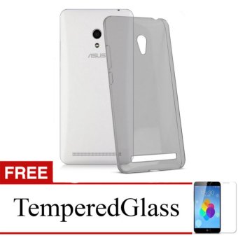 Case for Asus ZenFone GO 6.9" / ZB690KG - Abu-abu + Gratis Tempered Glass - Ultra Thin Soft Case  