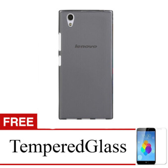 Gambar Case for Lenovo S850   Abu abu + Gratis Tempered Glass   Ultra ThinSoft Case