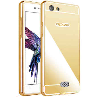 Gambar Case For Oppo Neo 5   A31 Bumper Slide Mirror   Gold