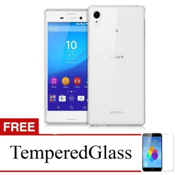 Gambar Case For Sony Xperia C4   E5300   Clear + Gratis Tempered Glass  Ultra Thin Soft Case