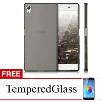 Case For Sony Xperia Z3+ / Z3 Plus / E6553 - Abu-abu + Gratis Tempered Glass - Ultra Thin Soft Case  