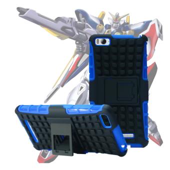 Gambar Case for Xiaomi Mi 4i   Mi 4c Robotic Rugged Armor With Kickstand   Blue