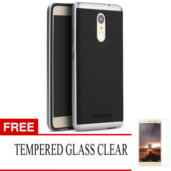 Gambar Case for Xiaomi Redmi Note 3 Neo Hybrid Series   Perak + GratisTempered Glass