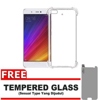 Gambar Case for Xiaomi Xioami Xiomi Mi5s   Mi 5s | Anti Crack   Anti Pecah  Anti Shock Shockproof Elegant Softcase + Gratis Free TemperedGlass   Putih Bening