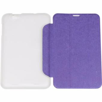 Gambar Case Leather Flip Cover Kulit For Tablet Lenovo A5000 Ukuran 7.0Inch Leather Stand Smart Cover  Sarung Pelindung Tablet   Ungu