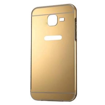 Gambar Case Metal Bumper Mirror for Samsung Galaxy J1 mini   Gold