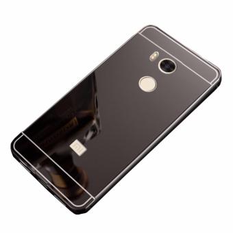 Gambar Case Metal for Xiaomi Redmi 4s Aluminium Bumper With MirrorBackdoor Slide   Black