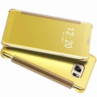 Gambar Case Plating Mirror Premium Clear View Case Cover Dormance for Samsung Galaxy Note 5