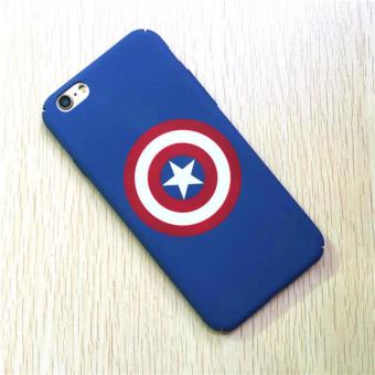 Case Premium Hardcase Iphone 6/6s Captain America - Biru  