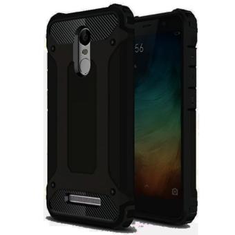 Gambar Case Rugged Ultra Capsule For Xiaomi Redmi Note 4 Hybrid Armor TPU Shockproof Anti Slip Soft Back Case   Softcase   Casing Hp   Hitam   Black