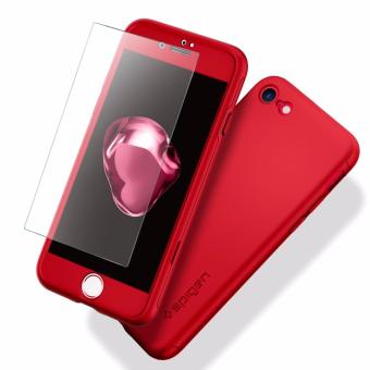 Gambar Case Spigen Candy Premium Front Back 360 Degree Full ProtectionWith Tempered Glass for Iphone 5   Red