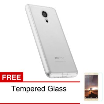 Gambar Case Ultrathin Meizu M3 Note   Clear + Free Tempered Glass