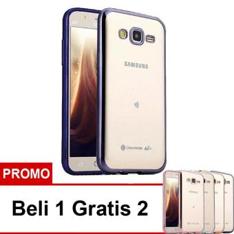 Gambar Case Ultrathin Shining Chrome Untuk Samsung Galaxy J5 Duos Lama  J5 2015   Black   Buy 1 Get 2 Free