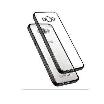 Case Ultrathin Shining ChromeFor Samsung Galaxy J1 2016 - Black