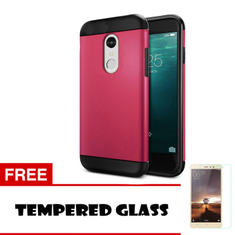 Gambar Case Xiaomi Redmi Note 4 Slim Armor   Rose gold + Tempered Glass