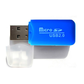 Gambar CatWalk USB 2.0 mikro disebut TF SD t flash memori card readeruntuk adaptor 32 GB 64 GB (Multi Warna)   International