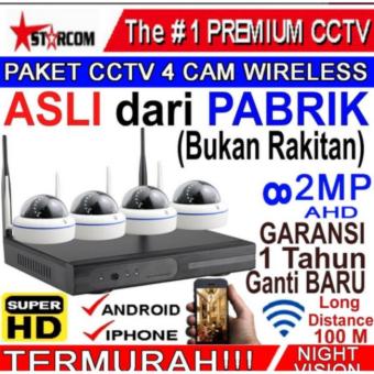 Gambar CCTV 4 IP CAMERA PAKET ~ 2 Megapixel AHD WIRELESS IP KAMERA SUPER HD ORI