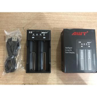 Charger AWT C2 Fast Charging - Best Charger Batre 2 Slot Vape Vapor Juni 2018 - 2 Charger AWT C2 Fast Charging - Best Charger Batre 2 Slot Vape Vapor - 2