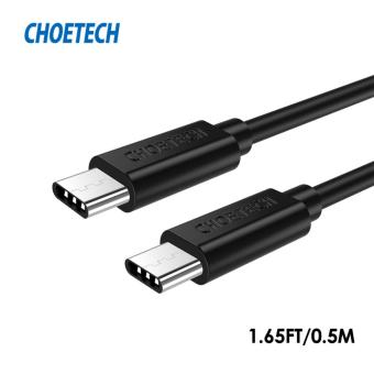 Gambar CHOETECH 1.65ft(0.5m) Hi speed USB C to USB Type C Cable for Lumia950 950xl, Nexus 5x 6p, MacBook, ChromeBook Pixel, Nokia N1 Tabletand More