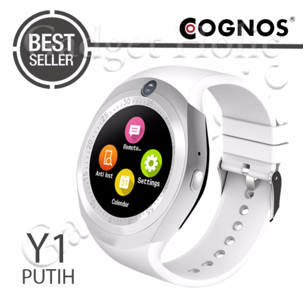 Cognos Y1 Smartwatch GSM Sim Card - Hitam