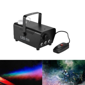 Gambar Colorful 400 Watt Fogger Fog Smoke Machine with Color Lights(Red, Blue, Green) Wired Remote Control for Party Live Concert DJ Bar KTV Stage Effect Outdoorfree intl