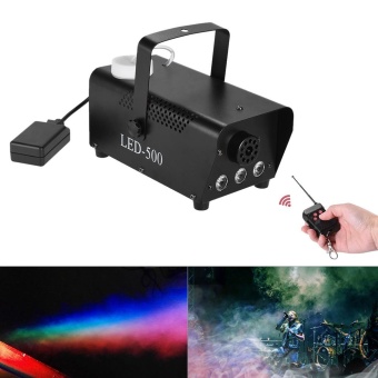 Gambar Colorful Wireless 400 Watt Fogger Fog Smoke Machine with Color Lights(Red, Blue, Green) Remote Control for Party Live Concert DJ Bar KTV Stage Effect intl