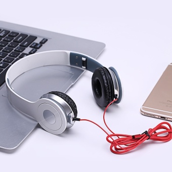 Gambar Computer Headset Game Music Must Be Retractable Folding 3.5mm Headphones   intl