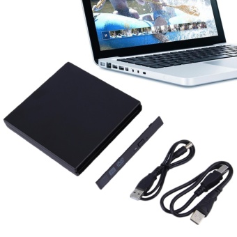 Gambar Computers Laptops External Dvd Writers Portable Usb 2.0 Dvd Cd Dvd Rom Sata External Case Slim For Laptop Notebook   intl