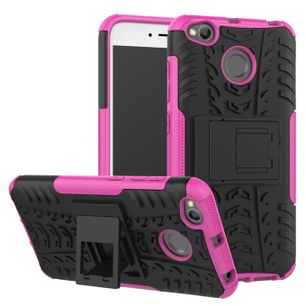 Gambar Cool 3D Tire Texture Armor Case Heavy Duty Hybrid TPU PC HybridCover Shell for Xiaomi Redmi 4x Redmi4x 5.0 Inch with Stand Holder intl
