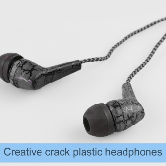 Gambar Creative Cracks Plastic Headphones In Ear Universal Phone withMicrophone   intl