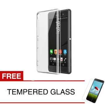 Crystal Case for SONY Xperia XA1 / G3116 - Clear Hardcase + Gratis Tempered Glass  