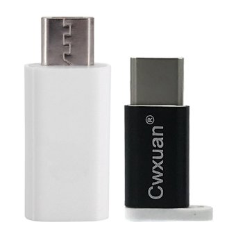 Gambar Cwxuan 2 in 1 USB 3.1 Type C to Micro USB Adapter Connectors Kit  intl