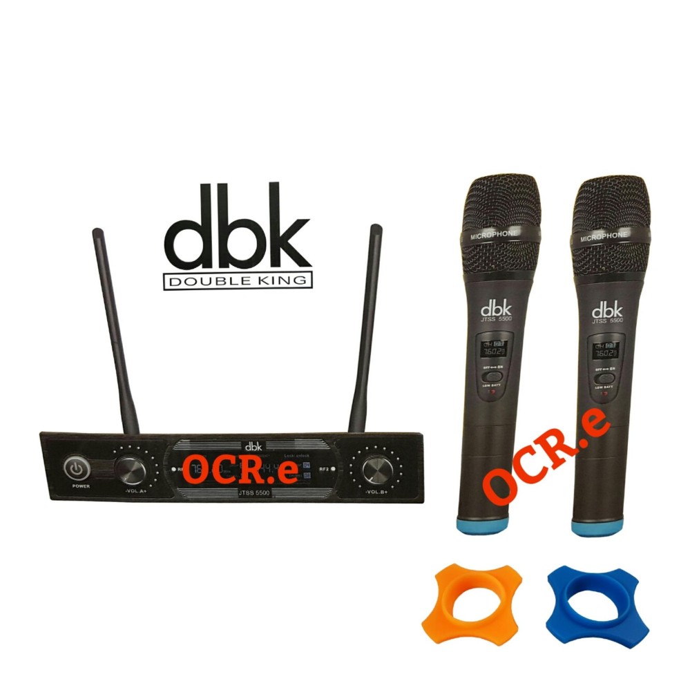 DBK Professional Wireless Microphone System JTSS-5500 HH (2bh Mic Pegang / Handheld Wireless UHF)