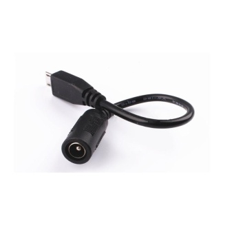 Gambar DC 5.5x2.1mm Female to Micro USB Male Plug Charge Cable Plug   intl