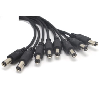 Gambar DC Power Adapter Y Cable Pigtail 1 Female Port to 8 Male forSurvelliance Camera   intl
