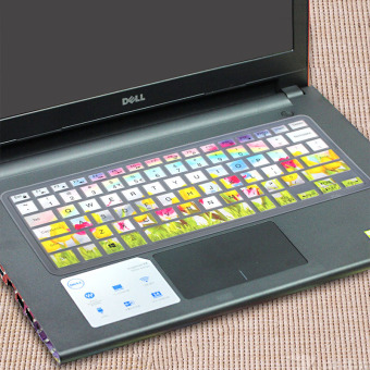 Gambar Dell 14cd notebook keyboard komputer film pelindung