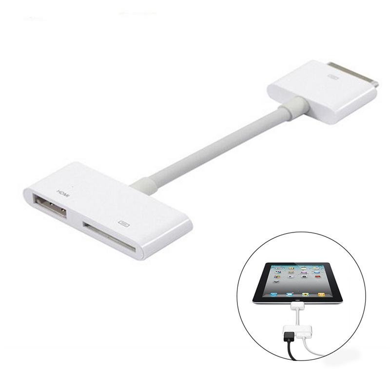 Digital AV HDTV Adapter 30 Pin Dock Connector to HDMI for Apple iPad iPhone - intl